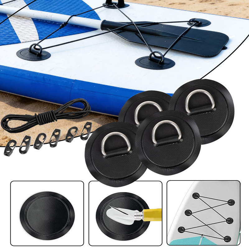 Fishing Kayak Rod Holder - 4 Peças de Anel D Circular