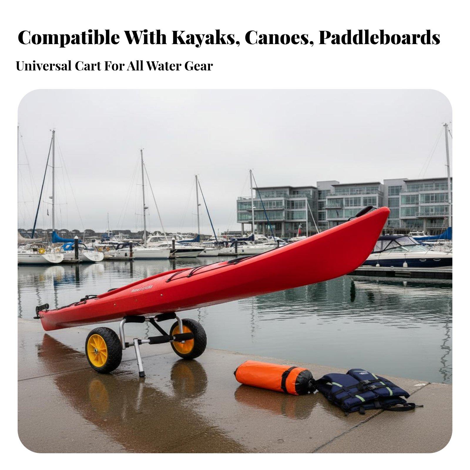 Fishing Kayak Cart - Carrinho de Transporte Dobrável para Caiaque,