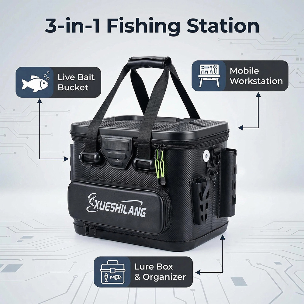Caixa de Pesca Rígida de EVA 3 - Fishing Kayak Crate avaliação e preço