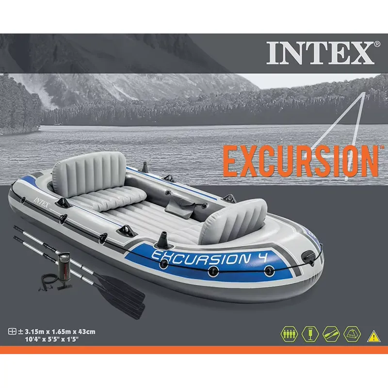 Conjunto de Barco INTEX EXCURS - Fishing Kayak Paddle avaliação e preço
